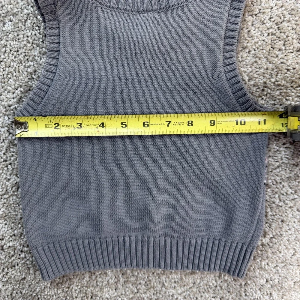 George Sweater Vest Toddler Boys 18-24 Months Gray Knit Fair Isle Bison Pullover